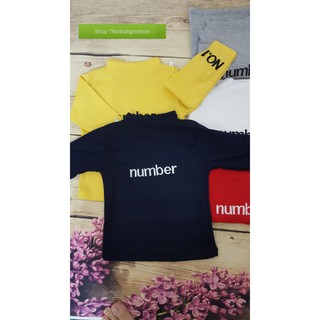 Áo len cotton cổ 3 phân cho bé (bao chất, bao giá)