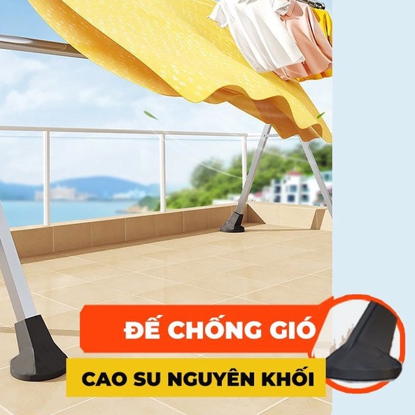 4 chân đế chống gió sào phơi AVOHOME, chống bay từ cao su nguyên khối,chống đổ bề mặt ma sát rộng sử dụng cho sào phơii