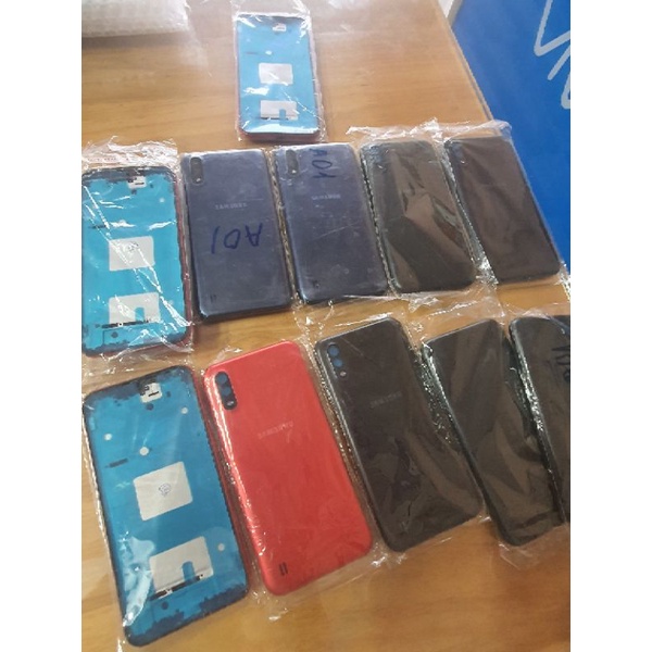 Vỏ samsung A01 có sườn bao test(ko khay sim)
