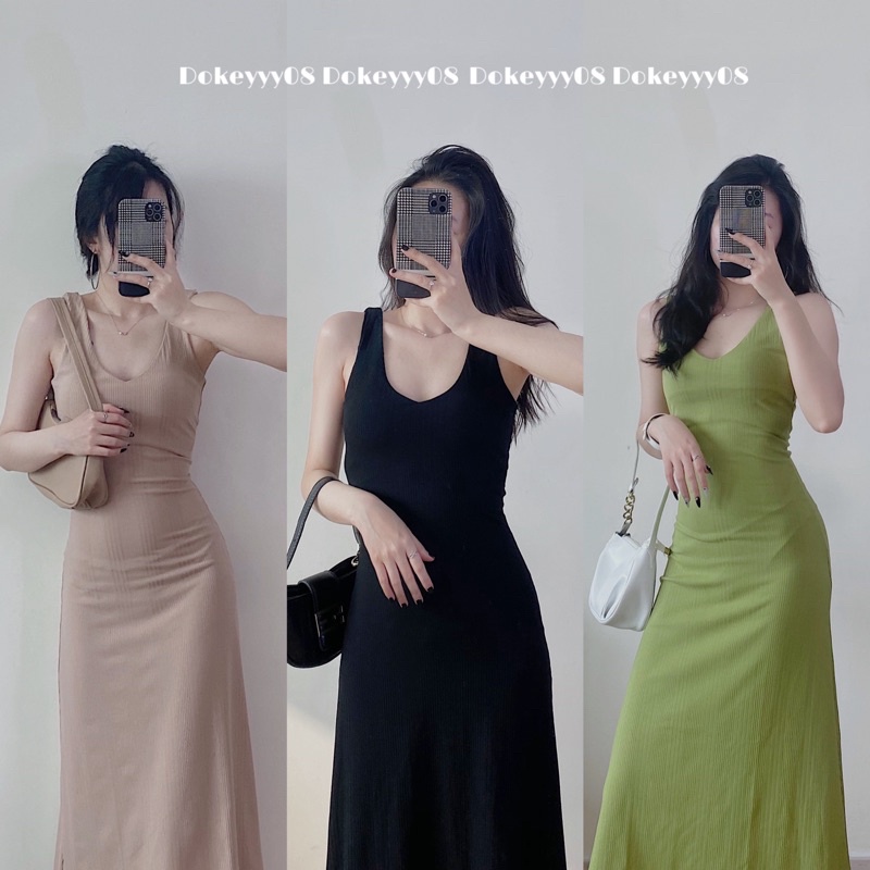 Váy body co giãn dáng dài