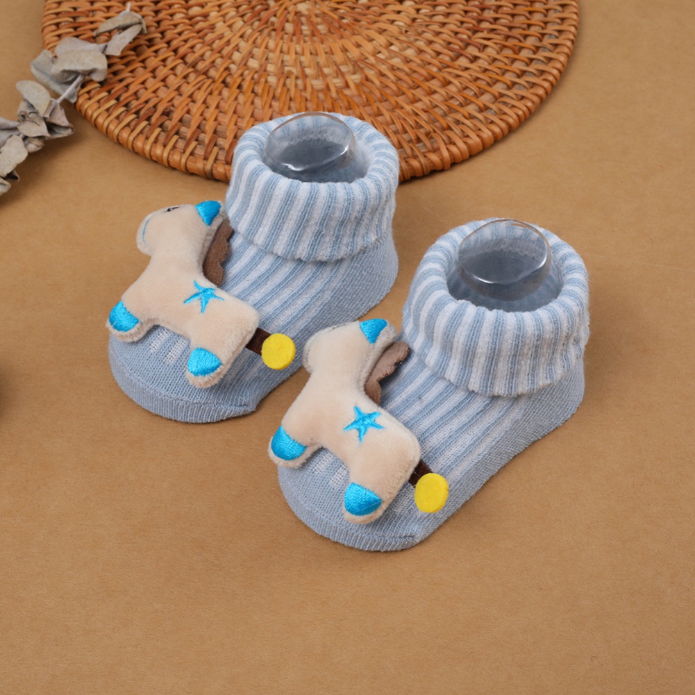 Vớ cotton Chống Trượt In Họa Tiết Hoạt Hình 3d Dễ Thương Cho Bé Sơ Sinh