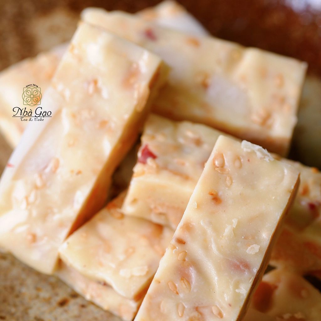 Kẹo nougat sữa dừa ngọt nhẹ, dẻo thơm Nhà Gạo