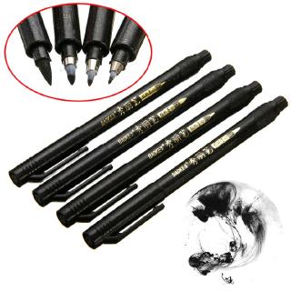 4pcs New Chinese Japanese Calligraphy Shodo Brush Ink Pen Writing Painting Tool
