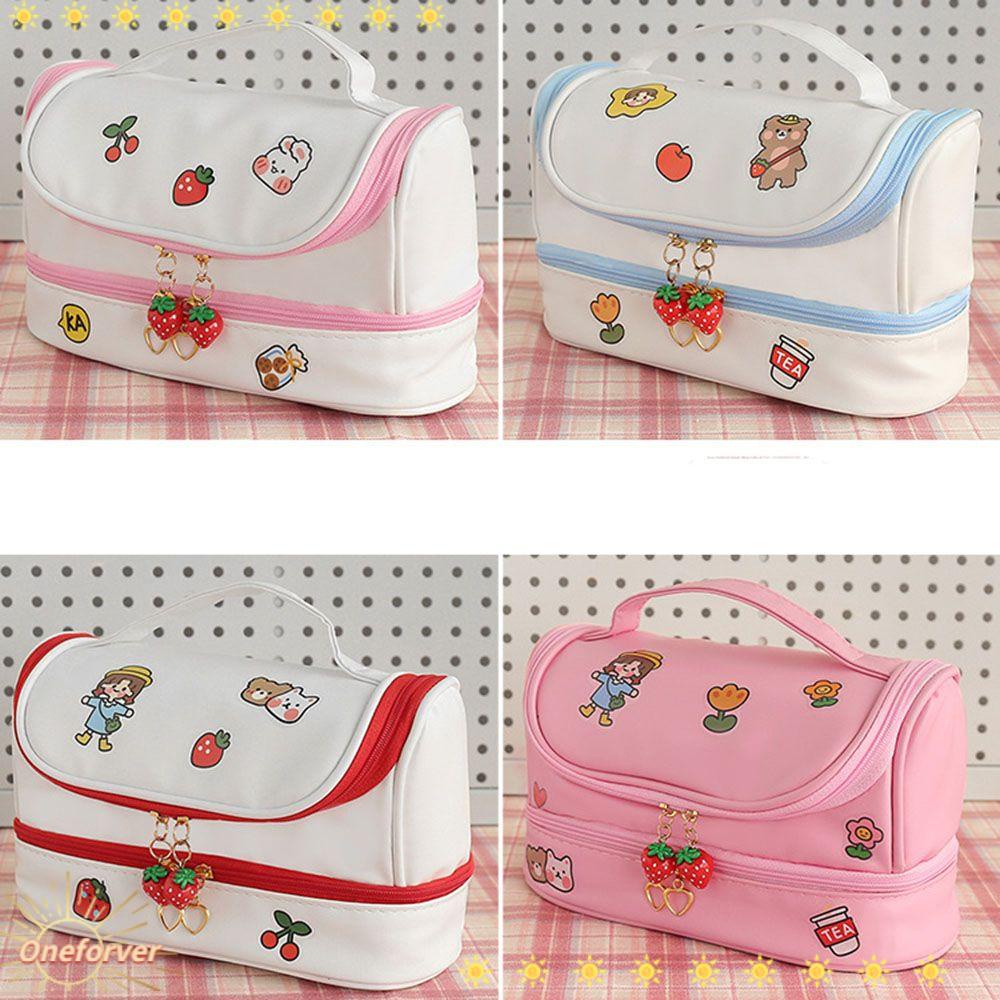 Túi Đựng Bút Bằng PU Họa Tiết Dễ Thương Nhỏ Gọn