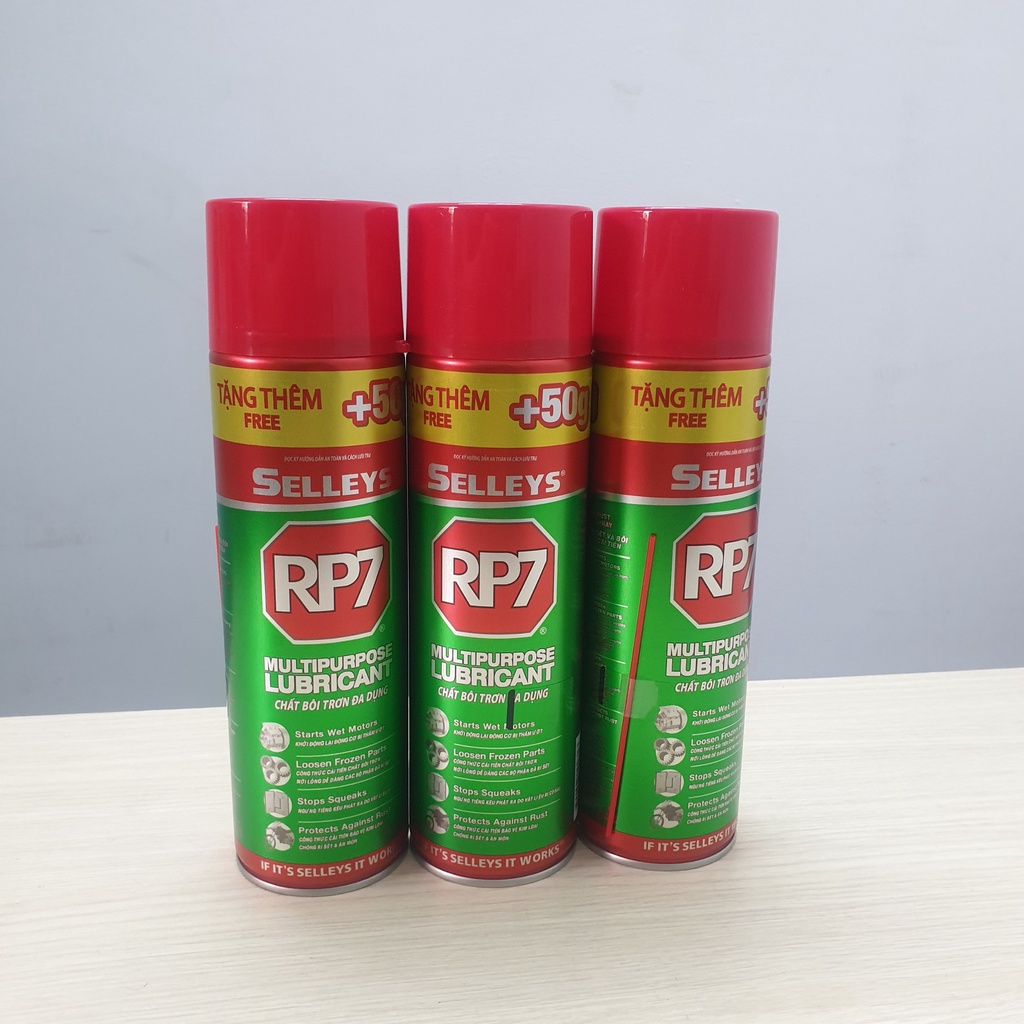 RP7 Selleys Chai Xịt Chống Rỉ Sét Và Bôi Trơn 350g