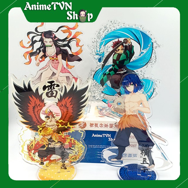 Tượng Mica Standee anime/manga Kimetsu No Yaiba - Nhựa Cứng Acrylic In nhiều chi tiết sắc nét có bảng tên nhân vật