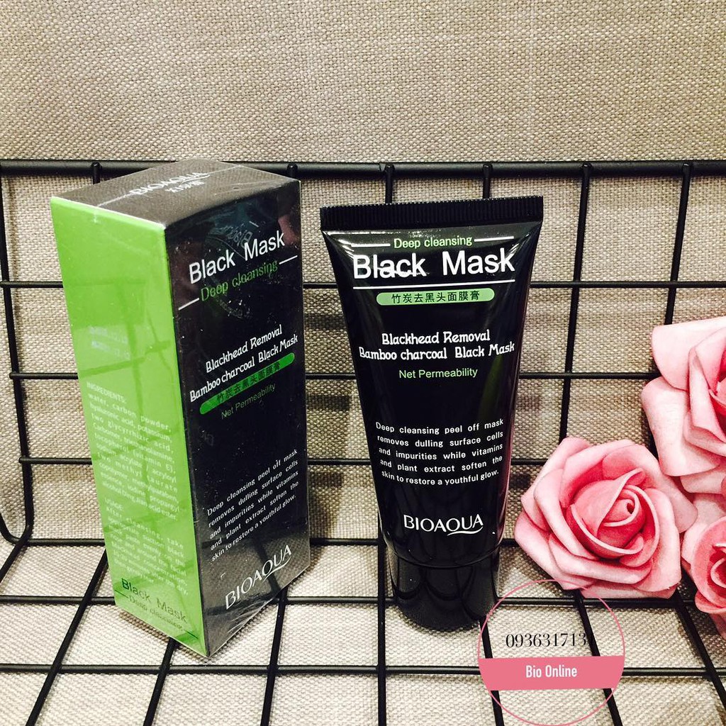 Gel lột mụn siêu cấp chiết xuất than tre hoạt tính Bioaqua tuýp 60gr | BigBuy360 - bigbuy360.vn