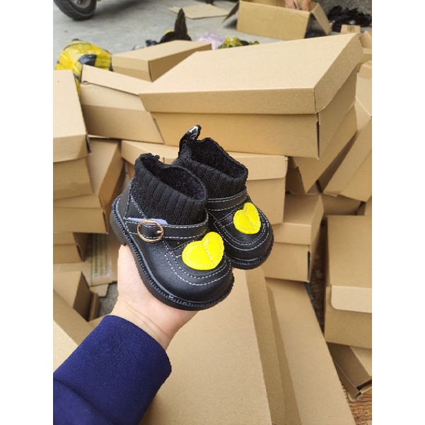 Giày búp bê bé gái-giày boot cao cổ cho bé gái-Hàng Quảng Châu full hộp