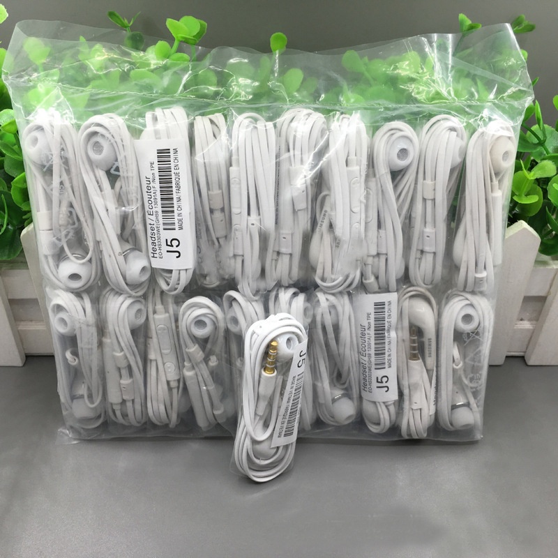 Tai Nghe Có Dây Điều Chỉnh Màu Trắng Phổ Biến Dành Cho Điện Thoại Apple