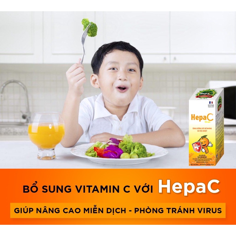 ✅[Chính hãng giá sốc] HepaC date 22/5/2022 giúp tăng cường chức năng gan và sức đề kháng cho cơ thể (Chai 60ml)