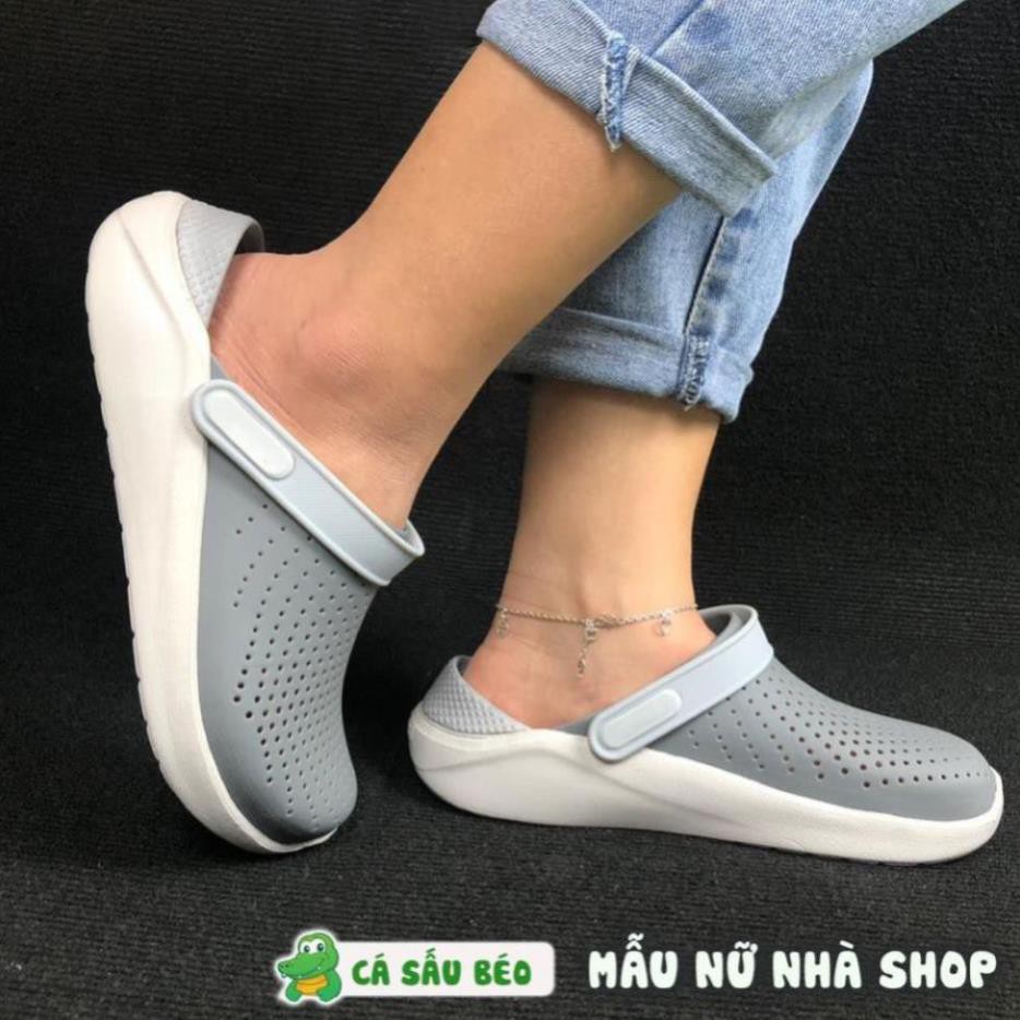 [Sale 3/3] Dép Bít Đầu, Dép Cross Literide Nam Nữ full XÁM, Hàng loại 1 full tag, full box hãng Sale 11 -op1 ' ' | |