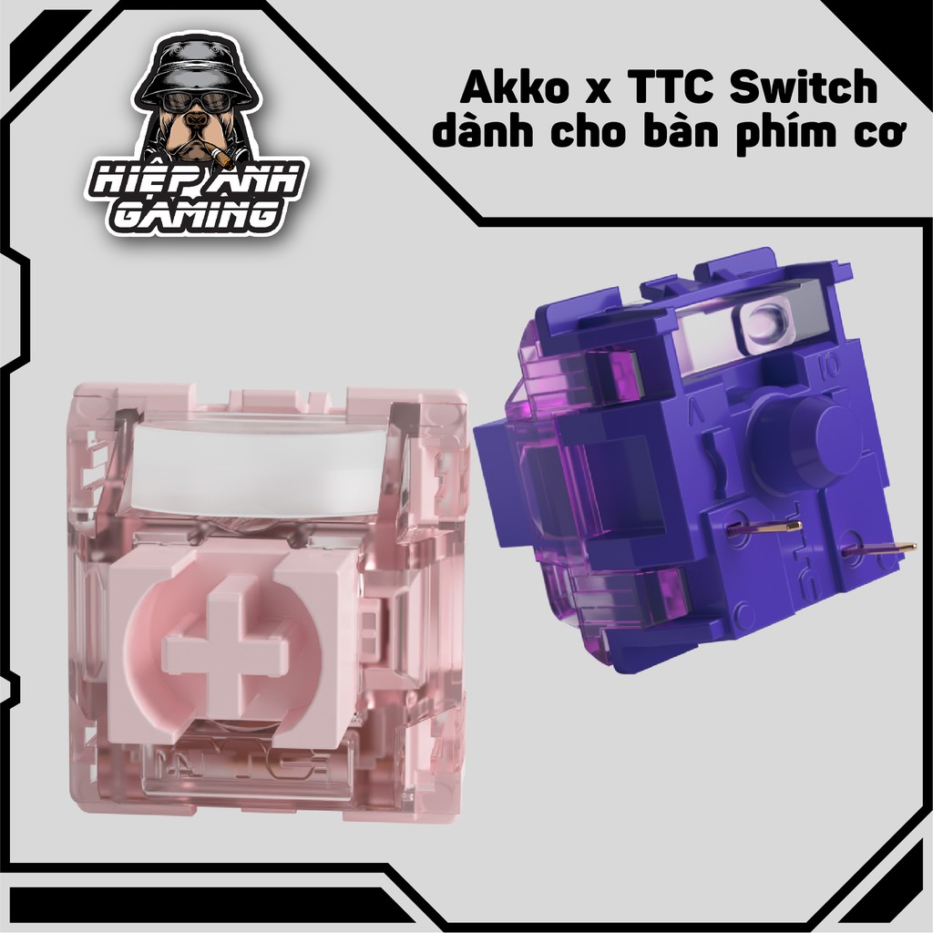 Bộ switch bàn phím cơ AKKO X TTC Switch - Demon & Princess | Chính hãng Akko Việt Nam