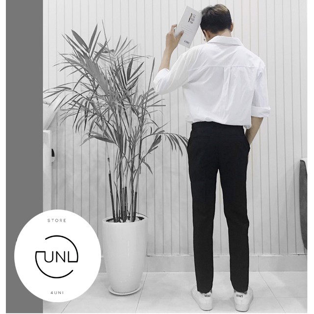 Quần Tây Nam Nữ Baggy Âu Côn Ống Dáng Vừa Vải Co Giãn Nhẹ Phong Cách Dạo Phố Uni Store | BigBuy360 - bigbuy360.vn