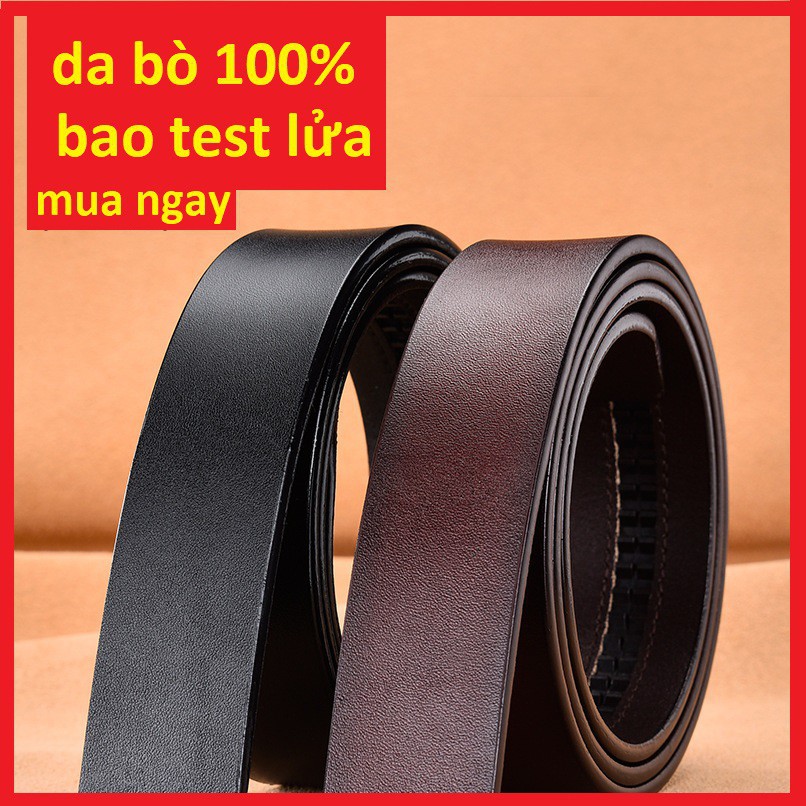 Thắt lưng nam da bò 100% - dây nịt nam khóa lăn thời trang Sang Trọng - Đẳng cấp [ BH 24 tháng ]