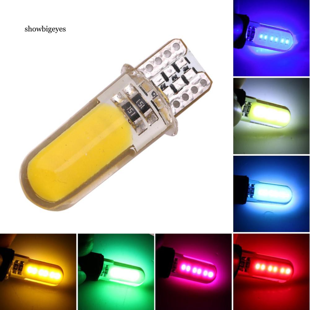Set 2 đèn LED T10 W5W COB bge _ gắn biển số xe ô tô