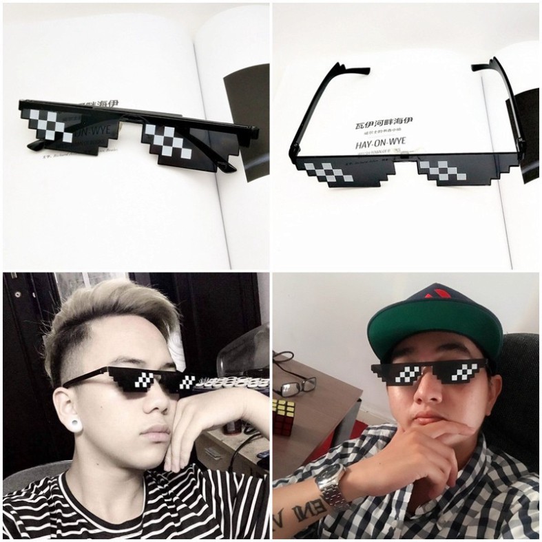BỘ 2 MẮT KÍNH THUG LIFE 6 CHẤM SIÊU NGẦU (MÀU ĐEN) | BigBuy360 - bigbuy360.vn