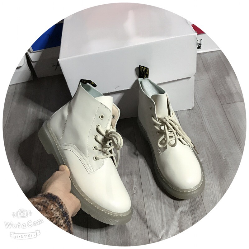 [Mã FASHIONXANH194 giảm 10k đơn từ 50k] Bốt nữ cổ thấp có dây buộc cá tính 2 màu đen, trắng đế 3cm mã A43 | BigBuy360 - bigbuy360.vn