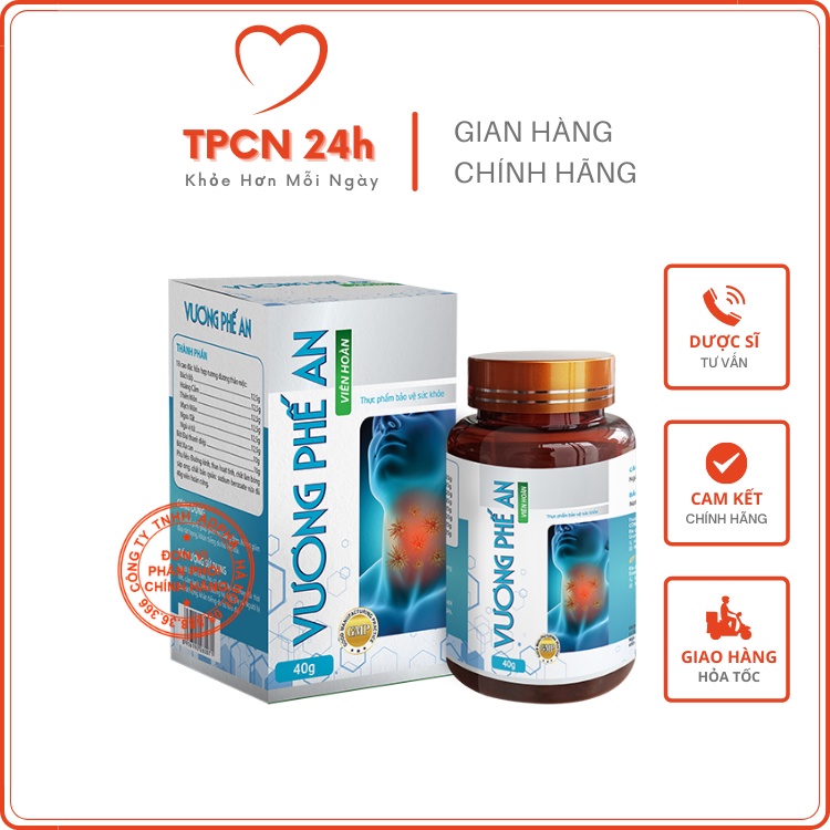 TPBVSK Vương Phế An - Hỗ trợ giảm ho, đau rát họng