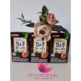 Sữa đậu đen, óc chó, hạnh nhân Sahmyook 140ml thùng 24 hộp
