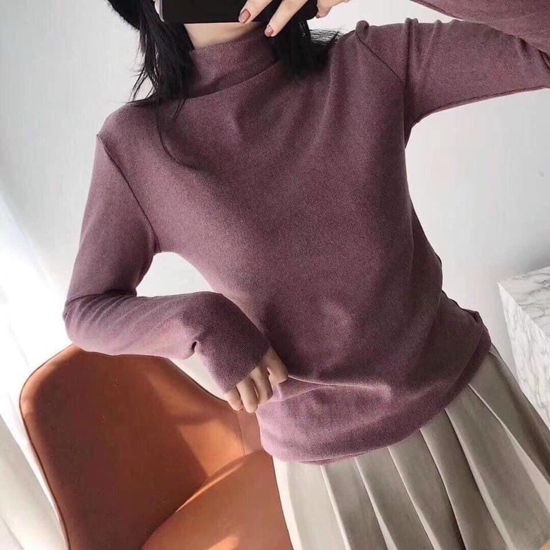 Áo giữ nhiệt nữ MOTIE ( hàng co dãn chất siêu đẹp kèm túi zip sz cho bạn tới 63kg)