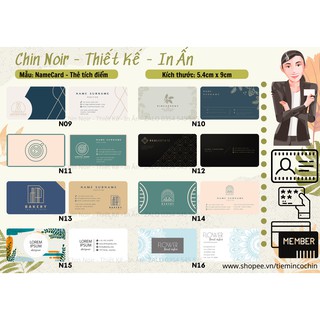IN Namecard - Danh Thiếp - Thẻ Tích Điểm theo yêu cầu <3<3 IN 2 MẶT