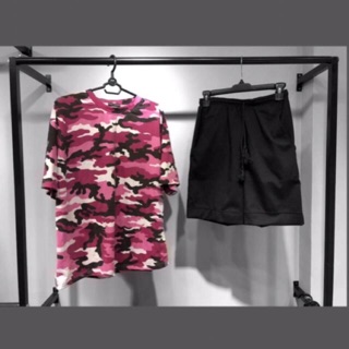 Áo camo tee. quần kaki short. có bán set