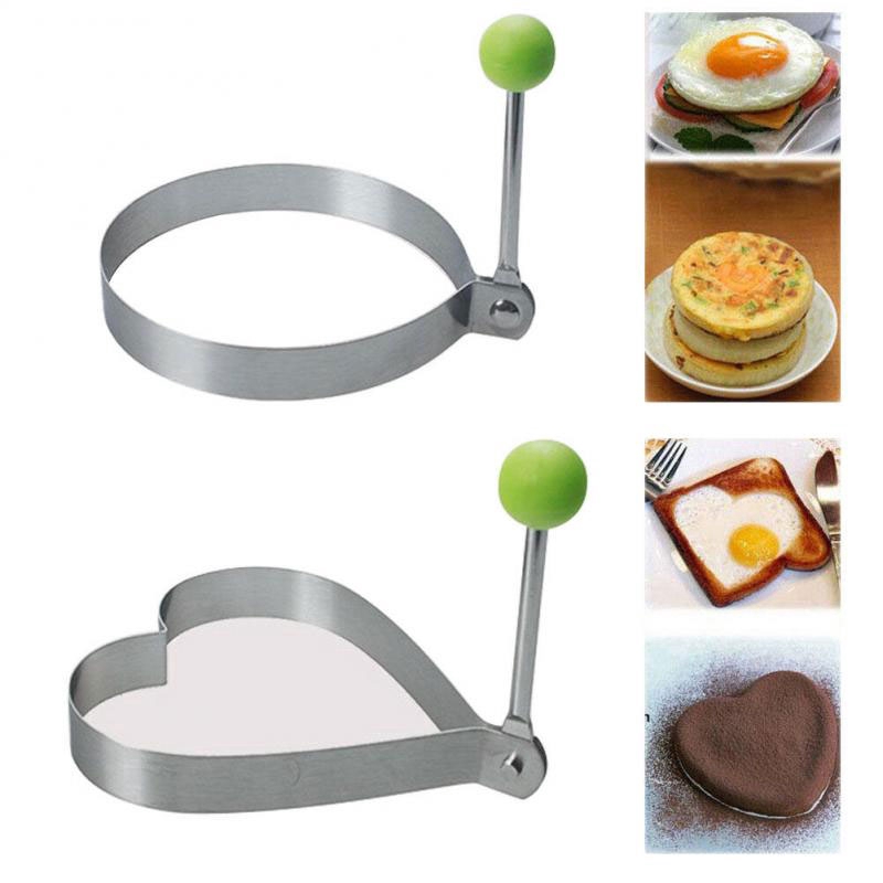 Khuôn Chiên Trứng/Làm Bánh Nhiều Hình Dáng Bằng Thép Không Gỉ Chất Lượng Cao