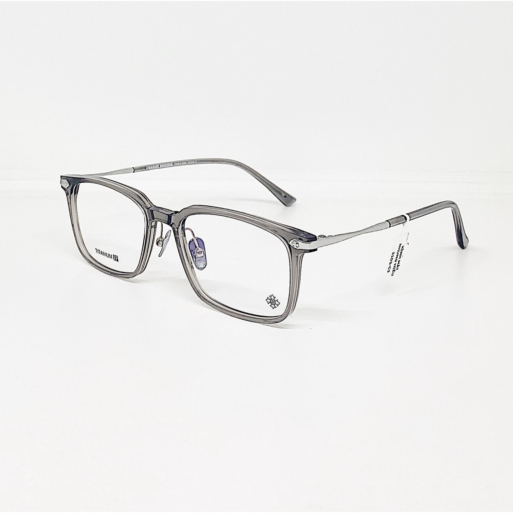 Gọng kính cận nam nữ NHUNG HIẾU dáng chữ nhật 5102 thời trang phong cách chrome heart titan cao cấp