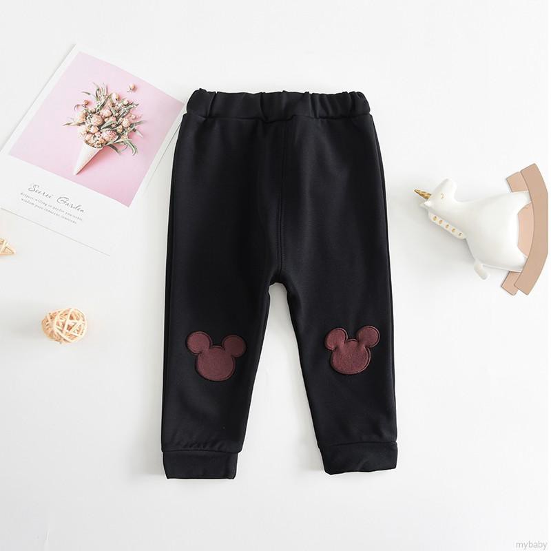 Quần Legging Cotton Lưng Thun In Họa Tiết Hoạt Hình Cho Bé Gái