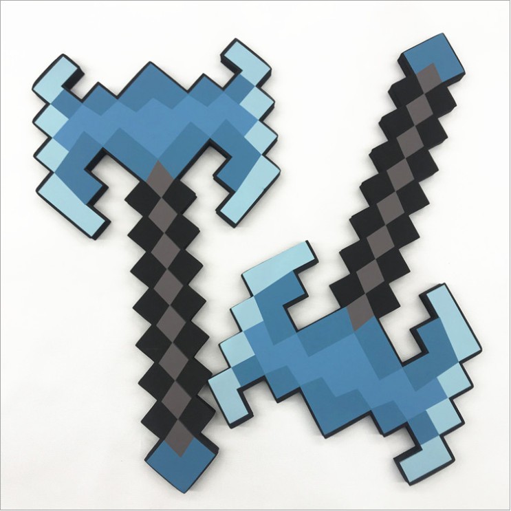 Rìu minecraft chiến thần kim cương