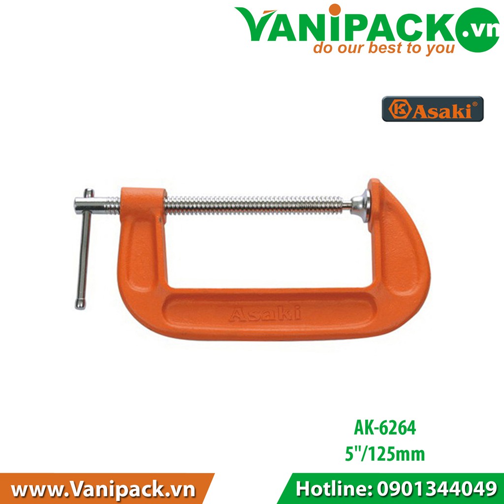 Cảo chữ C 125mm Asaki AK-6264