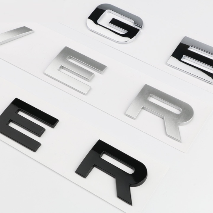 1 chiếc Decal tem chữ Ranger Rover dán đầu hoặc đuôi xe ô tô chất liệu inox - HÀNG CÓ SẴN