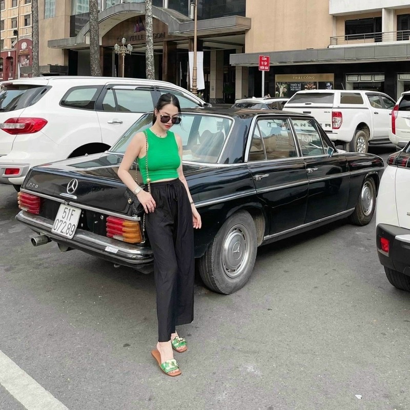 Quần Ống Rộng Đũi lưng chun siêu mát