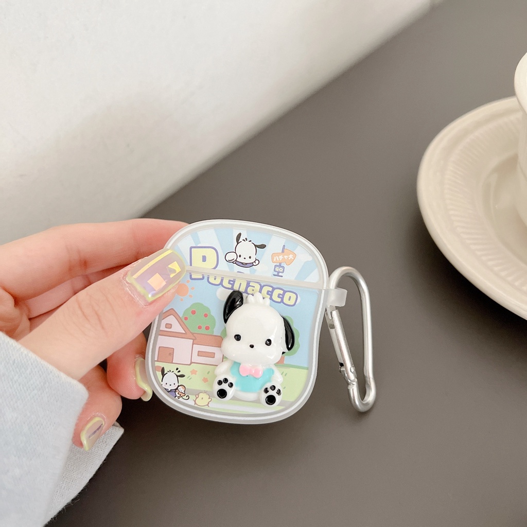 Vỏ Bảo Vệ Hộp Sạc Tai Nghe Bluetooth airpods 1 2 3 pro Bằng tpu Mềm Hình Cún Hoạt Hình 3D Mới