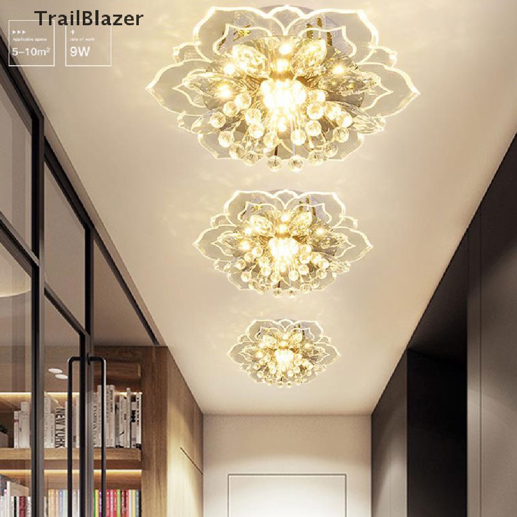 Đèn trần pha lê 20cm 9W sang trọng hiện đại cho hành lang