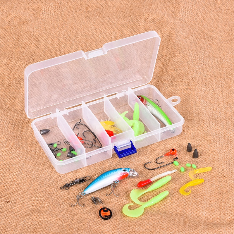 QQ Hộp 52 Mồi Giun Giả Câu Cá Bằng Nhựa Mềm