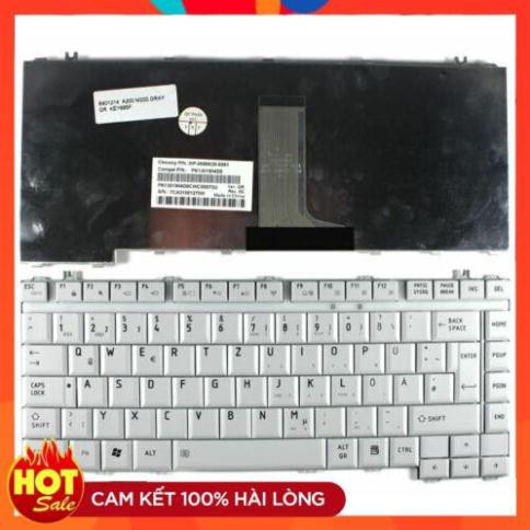 Bàn phím laptop Toshiba Satellite A200 M200 đen/trắng