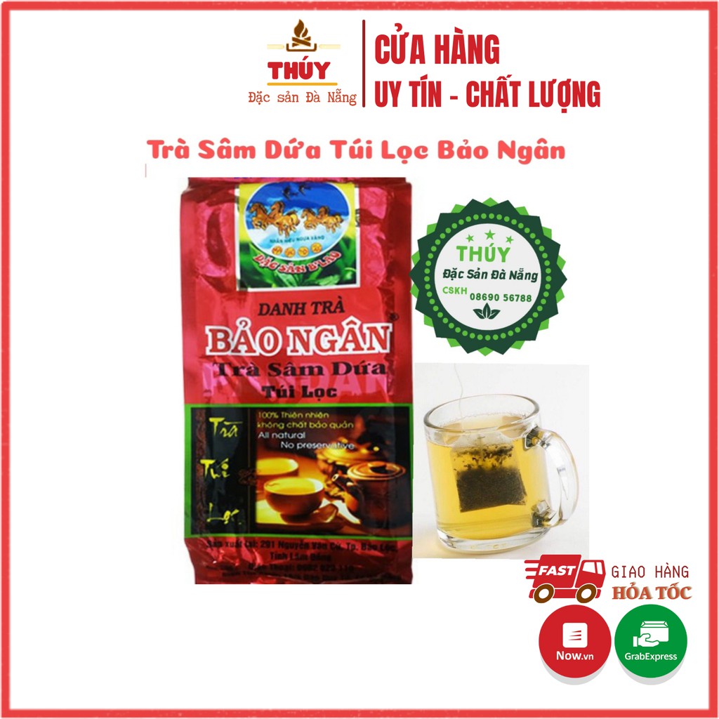 Trà Sâm Dứa Túi Lọc chính hiệu Thúy Đặc Sản Đà Nẵng 200gr thơm ngon ngọt mát tiện lợi cho người bận rộn