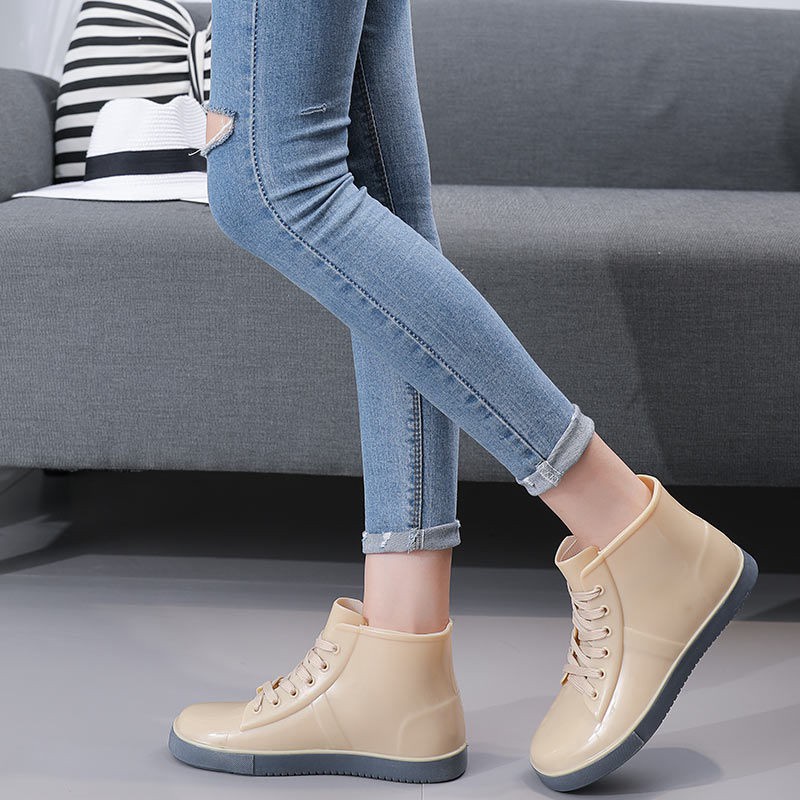 Giày Boots cổ thấp chống thấm nước dành cho nữ