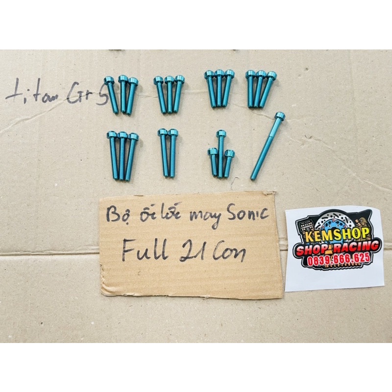 Full Bộ Lốc Máy Sonic 21 Con Chuẩn Titan Gr5&amp;Salaya