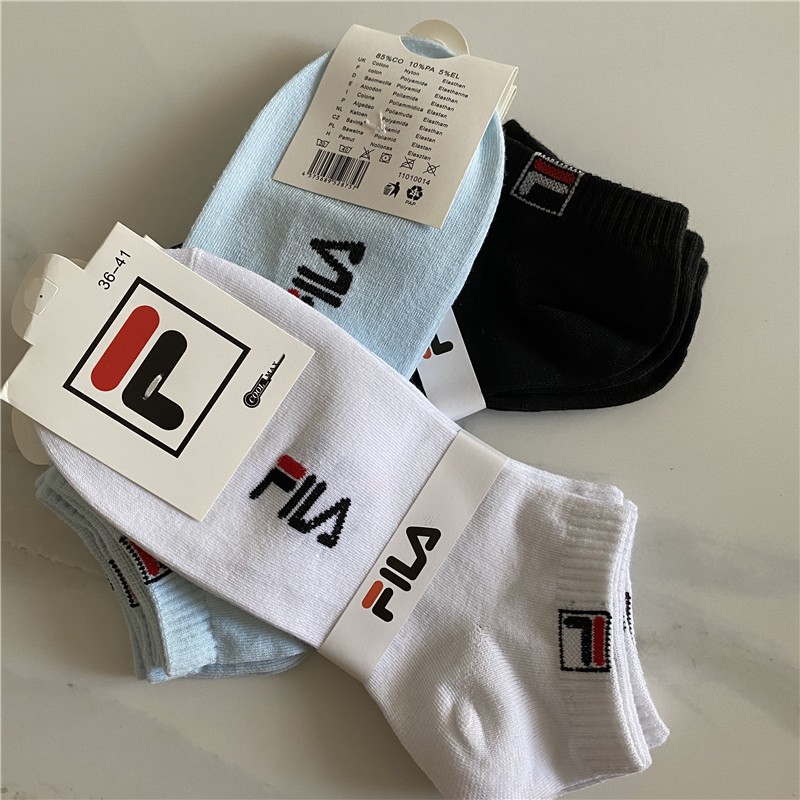 Fila Vớ Thể Thao Cổ Cao Thoáng Khí Size 36-41 Thời Trang Unisex