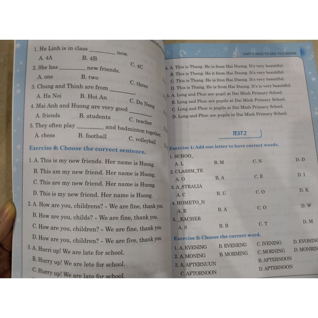 Sách - The langmaster bộ đề kiểm tra tiếng anh lớp 5 tập 2 ( có đáp án )