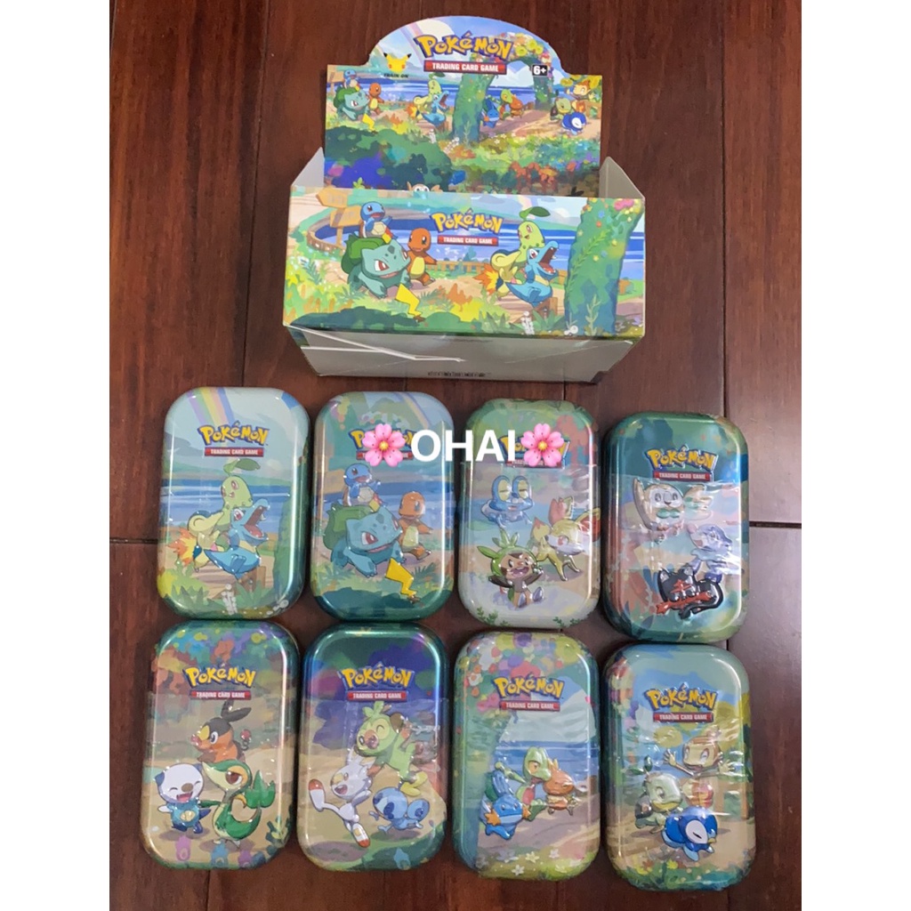 Hộp Thiếc Mini Tin Thẻ Pokemon Celebration Kỉ Niệm 25 Năm Chính Hãng Ngẫu Nhiên Art