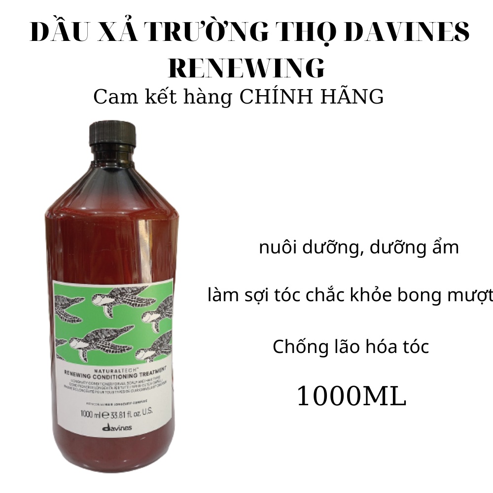 [ DAVINES ] DẦU XẢ TRƯỜNG THỌ DAVINES RENEWING 1000ML CHÍNH HÃNG