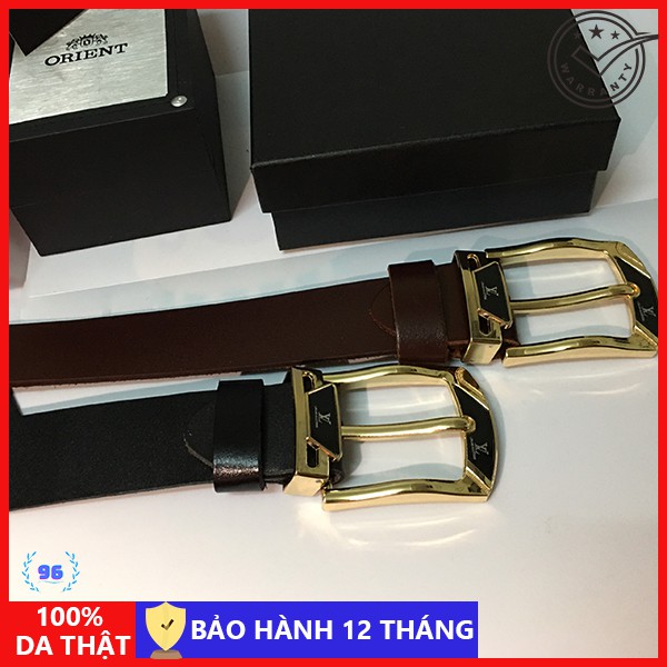 Thắt lưng nam da thật - Dây lưng nam da bò nguyên miếng - Khóa kim cao cấp sang trọng - DL005 [Da thật 100%]