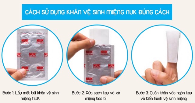 Khăn Vệ Sinh Răng Miệng NUK Chính Hãng Nhập Khẩu Đức