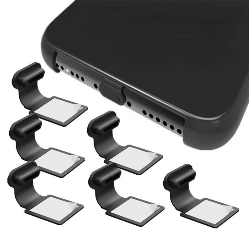 Nút Chặn Cổng Sạc Micro USB Type-C IOS Apple Bằng Silicon Chống Thấm Nước Chống Bụi