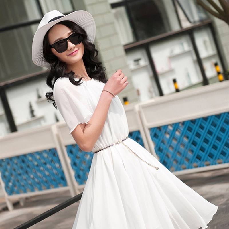 Thắt lưng đính ngọc trai nhân tạo co giãn thời trang dành cho nữ