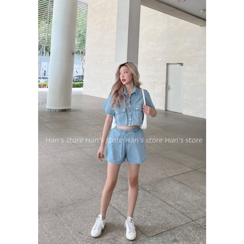 BỘ CROP JEAN MỀM SIÊU CÁ TÍNH (ẢNH THẬT 1OO%)