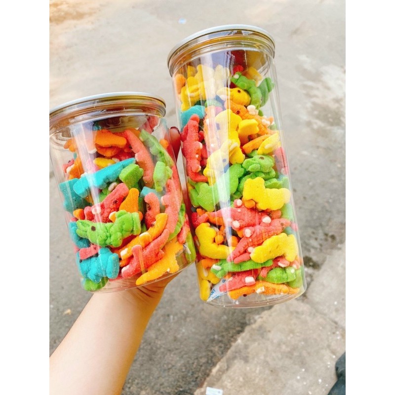 Kẹo dẻo trái cây cá sấu 330gr-500gr  | kẹo dẻo cá sấu tuổi thơ hương trái cây AVCB